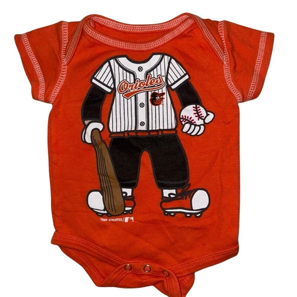 Infant onesie bodysuit Baltimore Orioles Slide Home mlb baseball 0-3 months